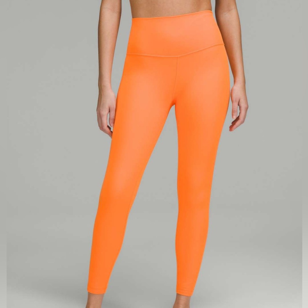 lululemon athletica Orange High-Waisted Leggings